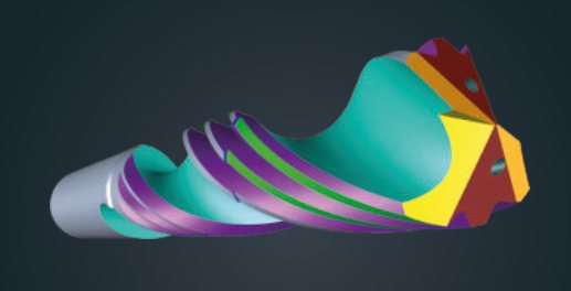 Sectioned render of a combination drill and reamer showing the transition between both cutting geometries.